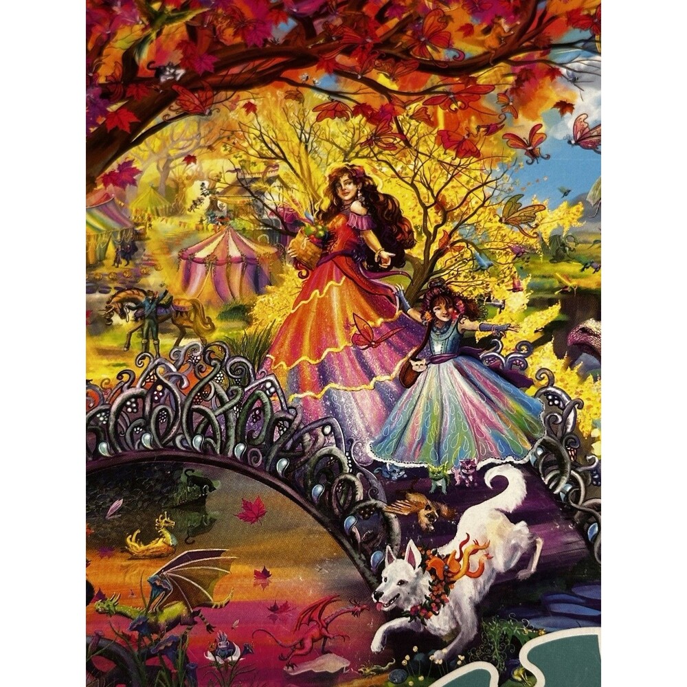 1000 Piece Puzzle Flight of Fantasy Rose Cat Khan Autumn Castle Festival Jigsaw